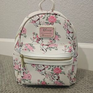 Disney Loungefly Aristocats Marie floral original mini backpack pink feminine
